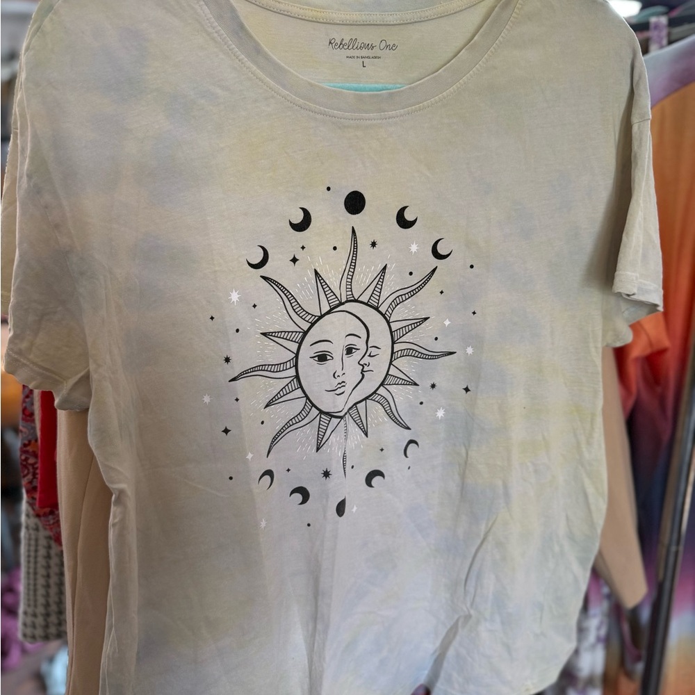 Rebellious One White Graphic Tee Relaxed Fit